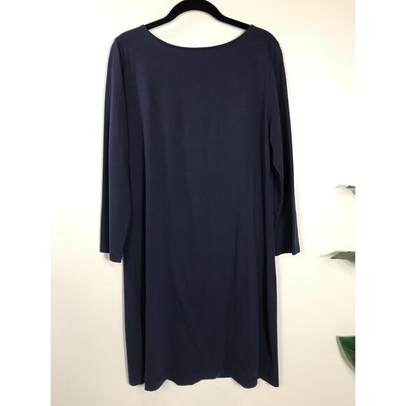 Lilly Pulitzer Marina Pima Cotton Embroidered Navy & White Nautical Coastal Prep - Picture 5 of 10